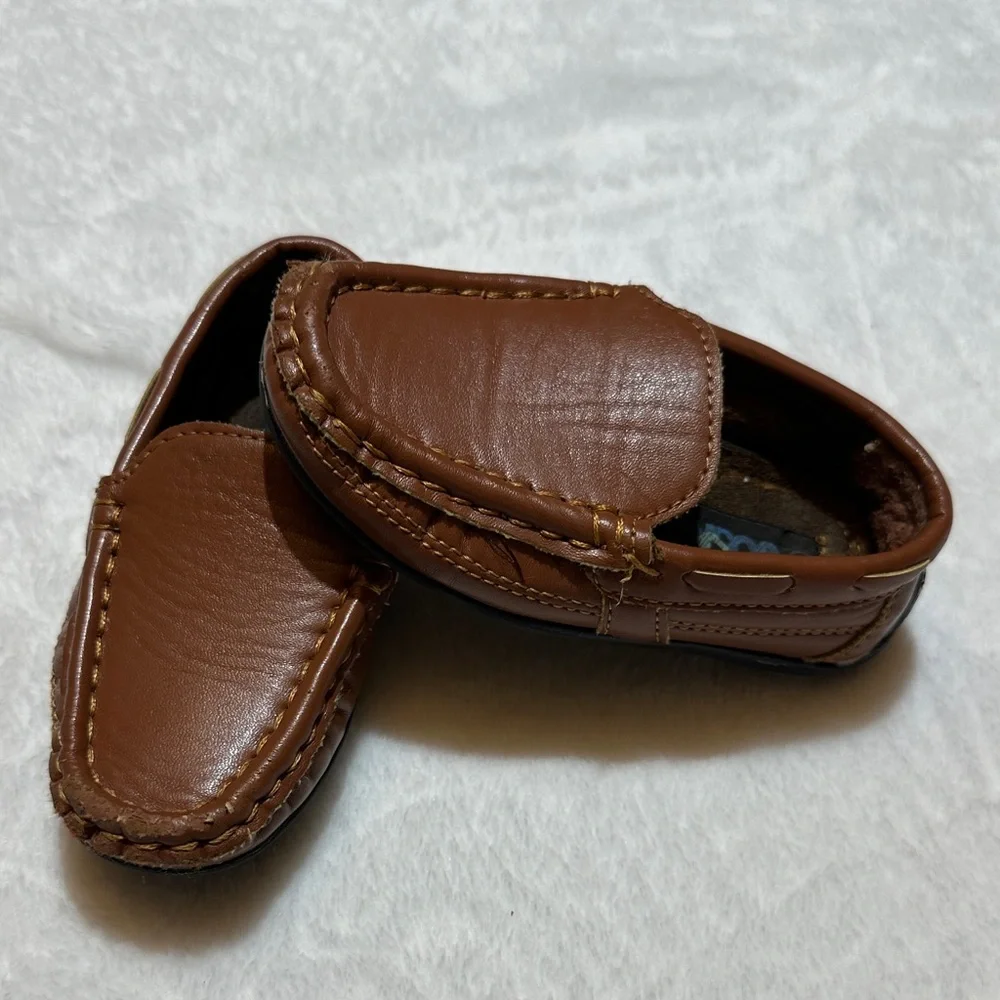 Baby Boys Josmo Brown Leather Loafers size 6